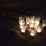 В Ржеве дворник смёл цветы и свечи на организованным месте памяти жертвам теракта в Санкт-Петербурге