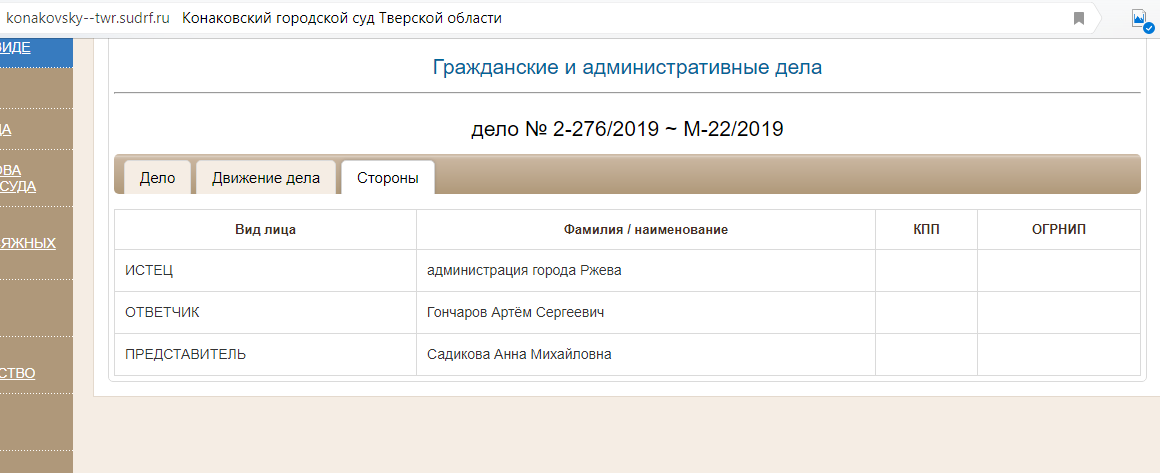 Сайт конаковского городского суда тверской