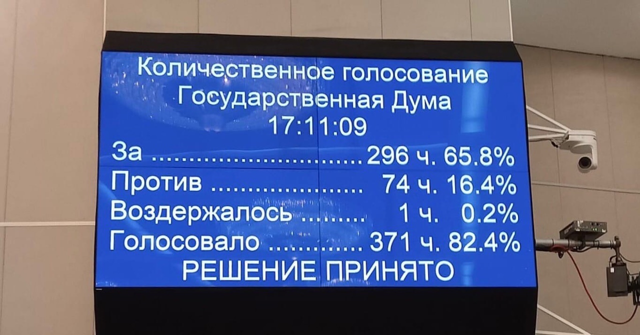 Госдума приняла законопроект о повсеместном дистанционном голосовании. За были «ЕР», ЛДПР и «Новые люди»