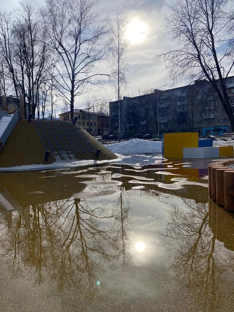 Парк Подпольщиков затопило