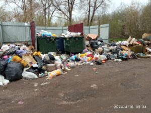 В Твери и области вокруг контейнерных площадок растут помойки. Почему своевременно не вывозится мусор?!