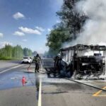 Под Тверью сгорел автобус Под Тверью сгорел автобус