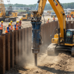 Погружение шпунта Ларсена: цены, методы, технология