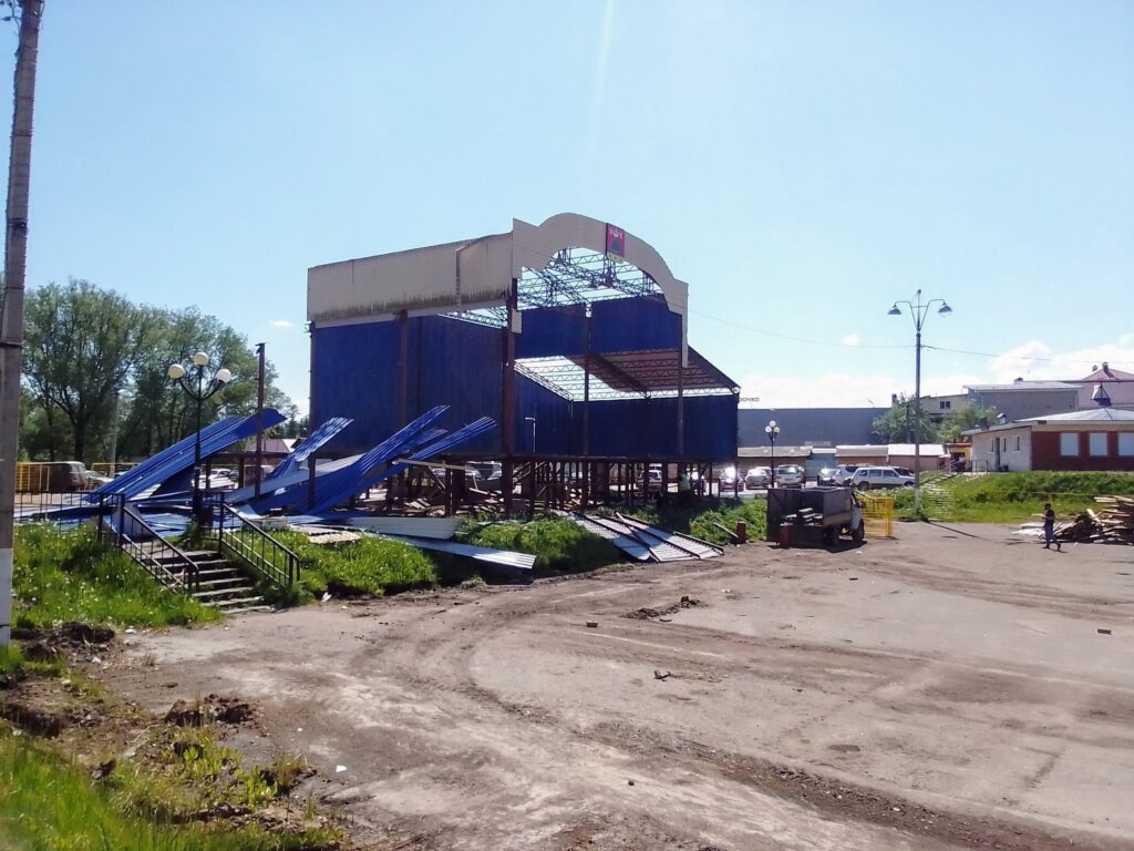 Реконструкция Советской площади в Бежецке