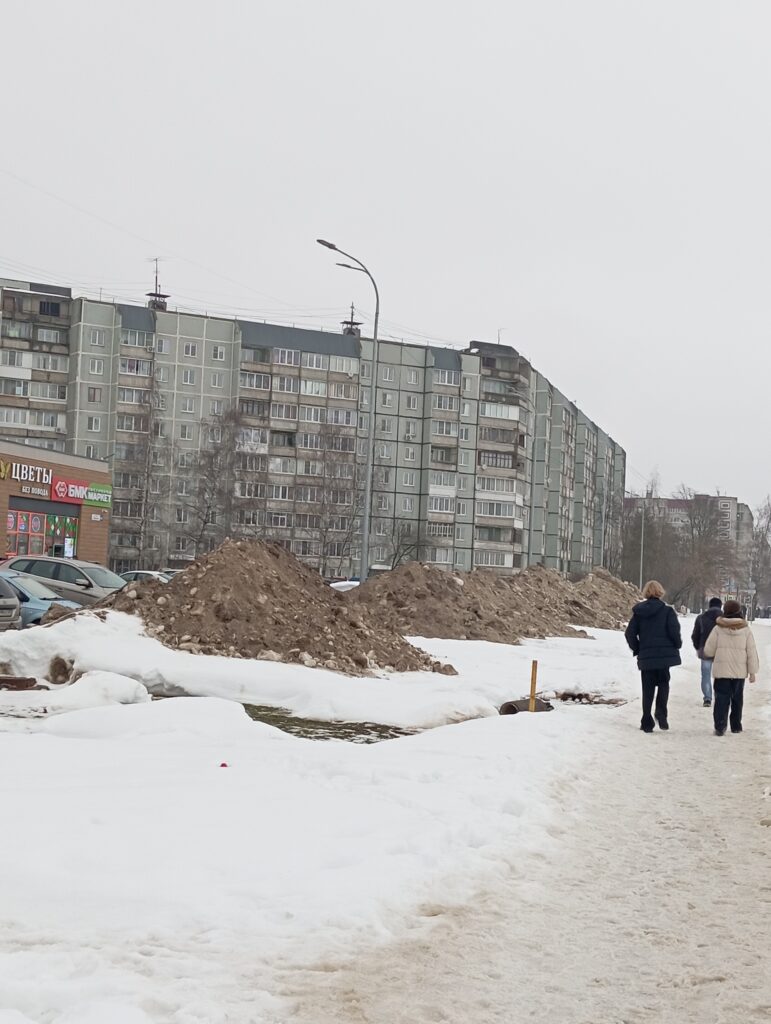 Южный в снегу