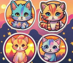 печать стикеров