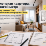 Маленькая квартира, дорогой метр: почему ремонт 33 м² нельзя считать по средней цене