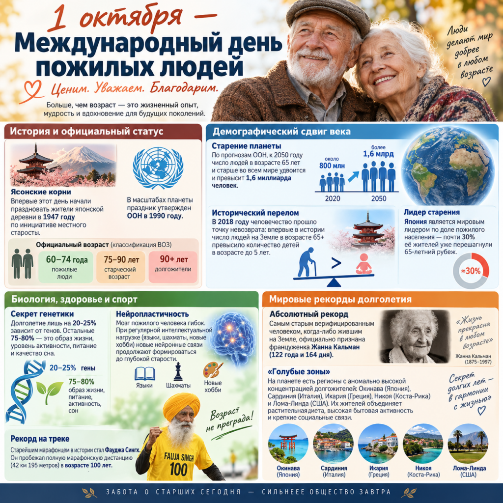 1 октября — Международный день пожилых людей: только факты